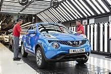 Millionster Nissan Juke im Werk Sunderland.  Foto: Auto-Medienportal.Net/Nissan